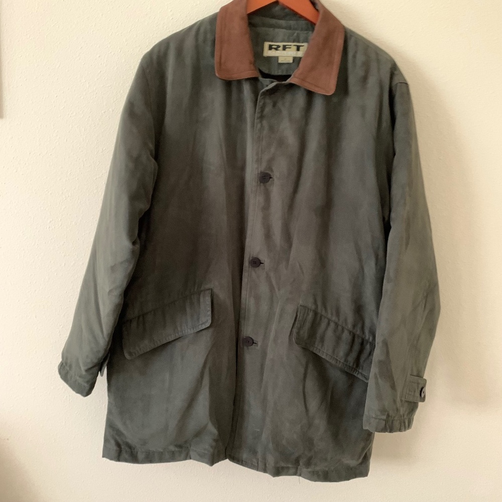 Vintage RTF Rainforest Suede Jacket with Removable Down Filled Liner Size M